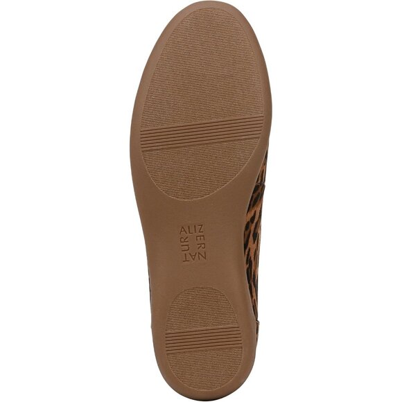 Naturalizer Women's Cheetah Closed Rounded Toe Slip on Flexy Ballet Flat Shoes - Picture 4 of 9